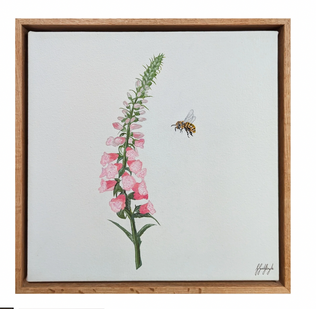 'Foxglove & Bee' Print (4 sizes)
